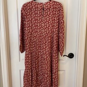 Loft Floral Midi Dress